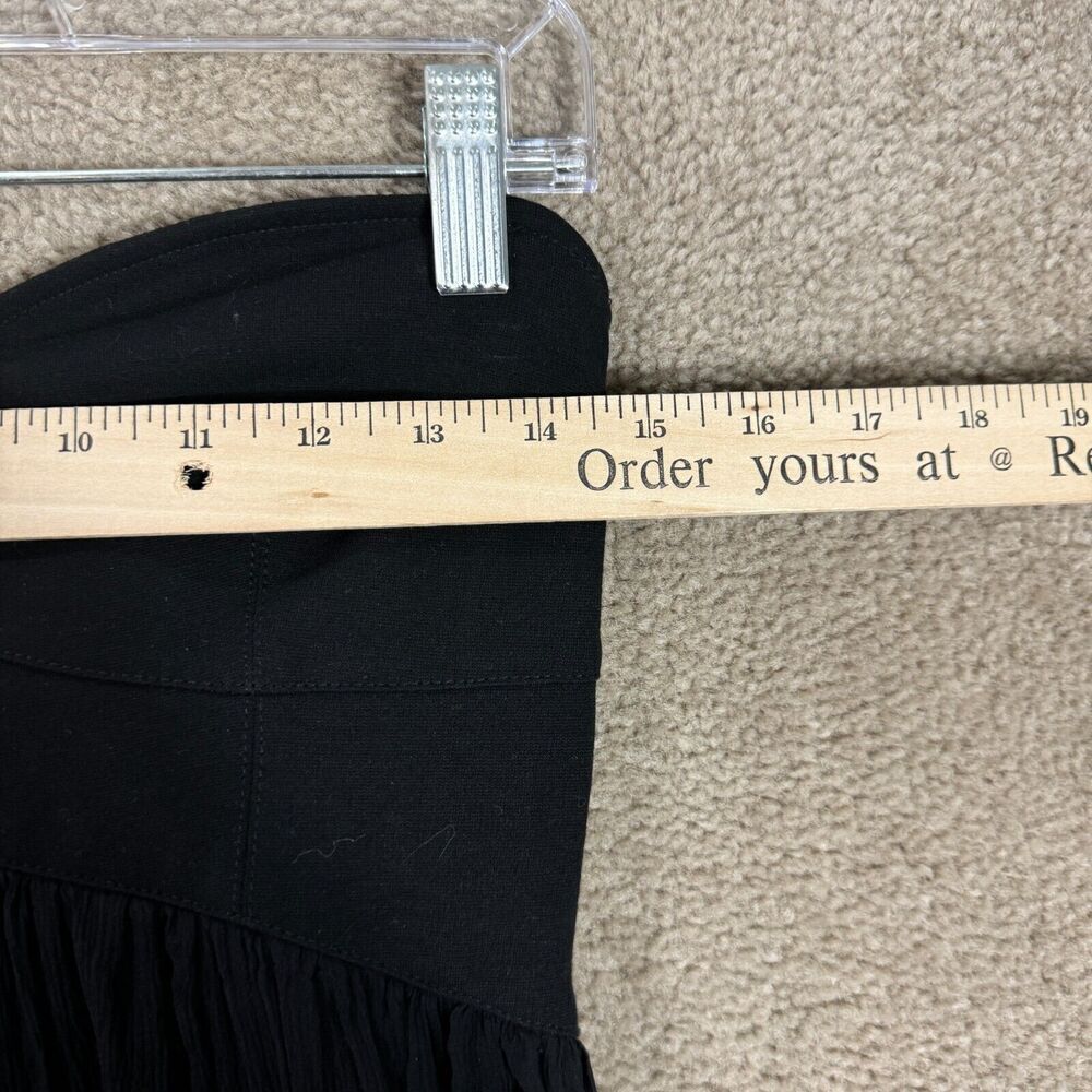 Diane Von Furstenberg Asti Dress Size 8‎ Black Strapless Silk & Jersey Cocktail - Picture 6 of 11